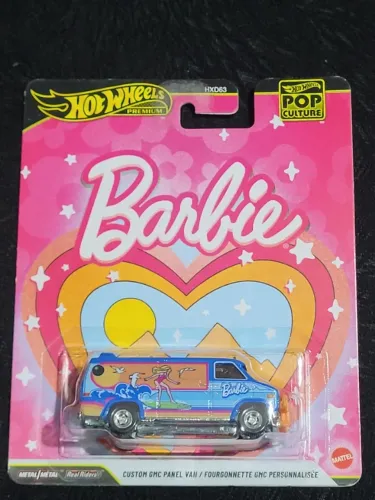 Hot Wheels Premium Custom GMC Panel Van - Barbie - Pop Culture - Carrinho Miniatura 1/64