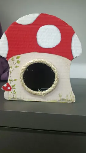 Casinha artesanal para hamster