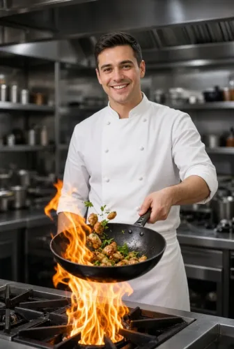 Cozinheiro Chef + Garçom com perfil de vendas - Porto da Barra