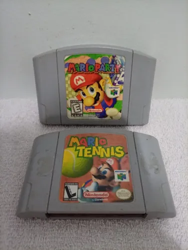 MARIO PARTY E MARIO TENNIS ORIGINAIS NINTENDO 64