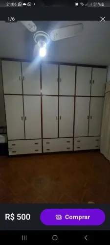 Guarda-roupa // geladeira // bebedouro e Maca de estética profissional/ Urgente!