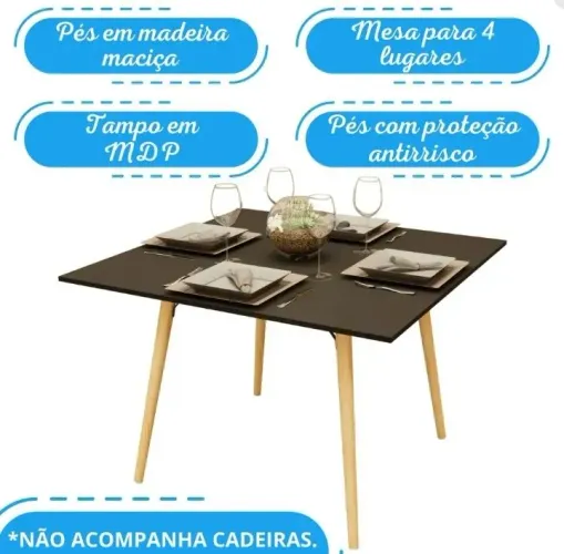 Mesa 4 cadeiras 