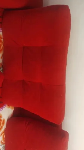 Sofá novo grande vermelho