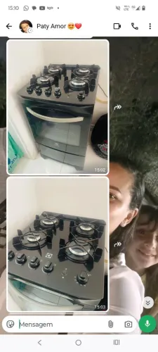 Vendo fogão Eletrolux preto usado