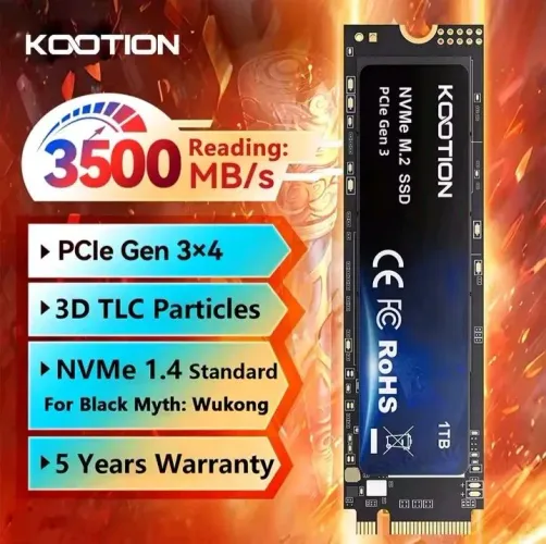 SSD NVMe M.2 Kootion 512GB