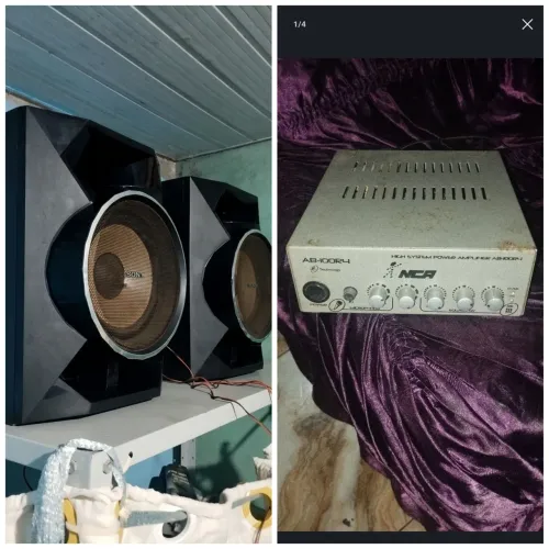 2 caixa SONY + amplificador (PARA REVISÃO)