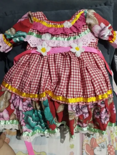 (Venda) Vestido de Quadrilha Infantil - Serve de 2 á 4 anos