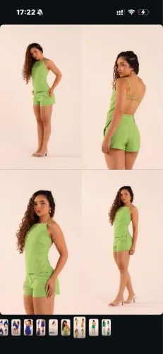 Conjunto verde de alfaiataria