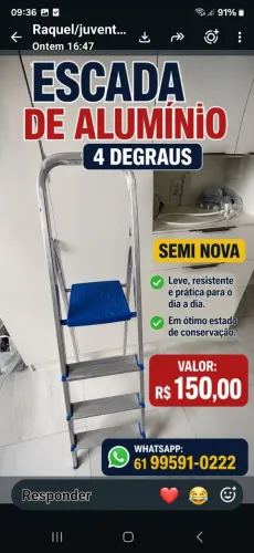 Escada de alumínio