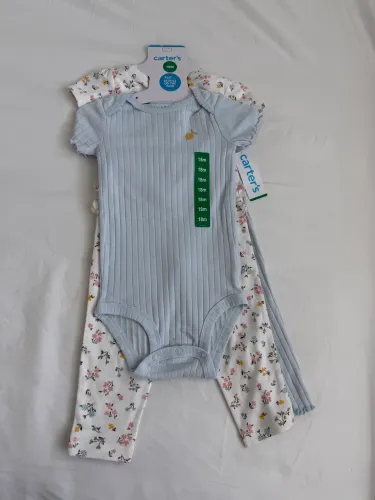 Body Carters kit 4 peças menina NOVO