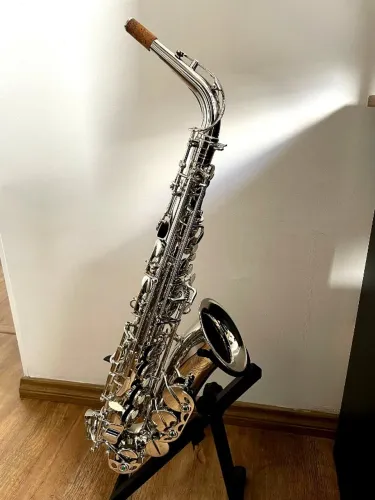 Sax Alto Eagle SA500 Niquelado Muito Conservado