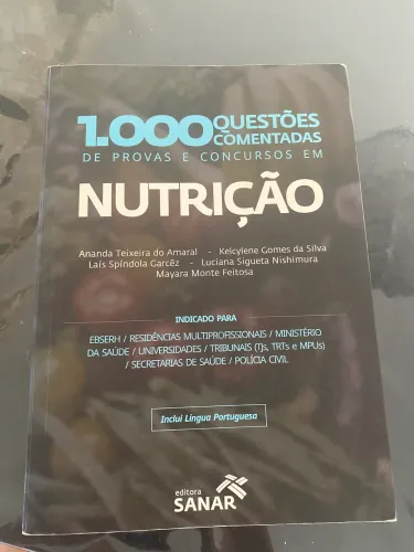 Livro de Nutrição para concursos