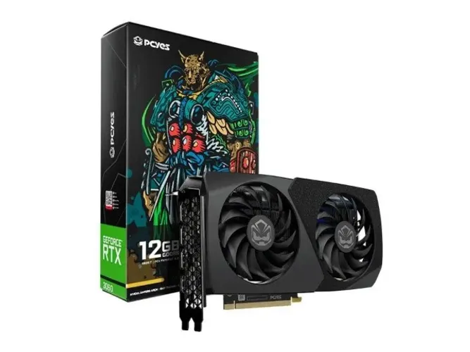 VGA PCI-e GeForce RTX3060 PCYES 12GB DDR6 192 bits [PVRTX3060BL2F] (HDMI/3xDP)