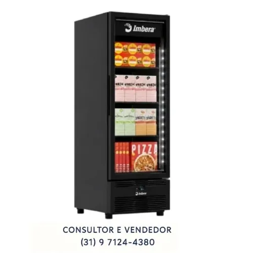 Congelador Vertical Porta de Vidro 560L Imbera