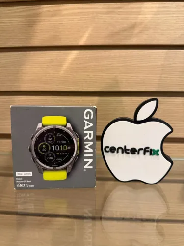 Garmin Fenix 8 51mm preto com amarelo novo - pronta entrega