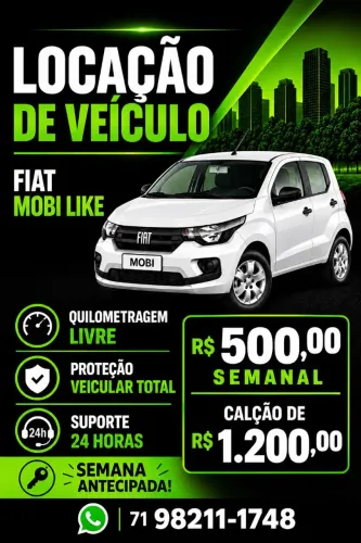 Alugo carro para motorista de aplicativo <br>