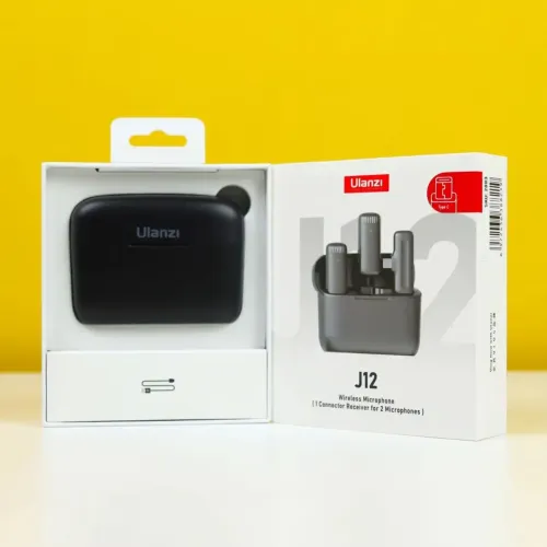 Microfone lapela j12 Ulanzi Android tipo c/Ios