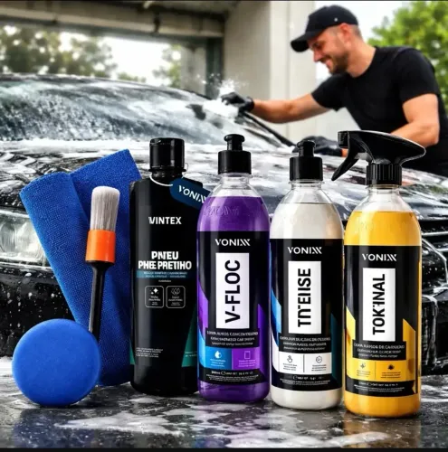 Kit Completo Vonixx para Lavagem e Detalhamento Automotivo