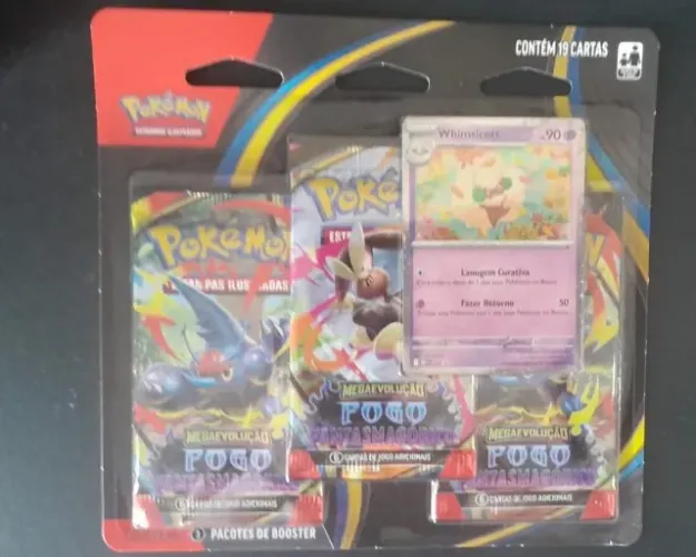 Triple pack Pokemon (Fogo Fantasmagórico e Mega Evolução)