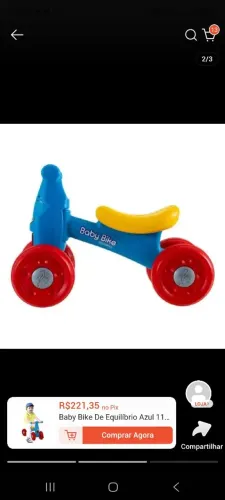 Bicicleta de equilibro
