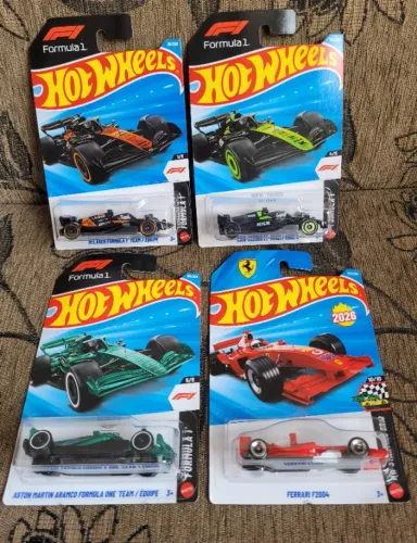 Coleção Fórmula 1 Hot Wheels.