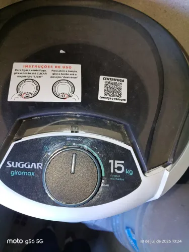 Centrífuga de Roupas Suggar 15kg - Seminova