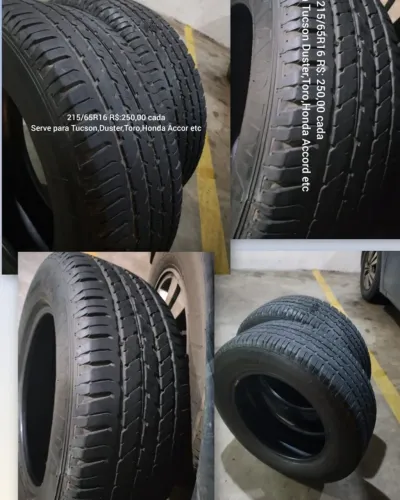 PNEUS 215/65R16 R$:250,00 CADA