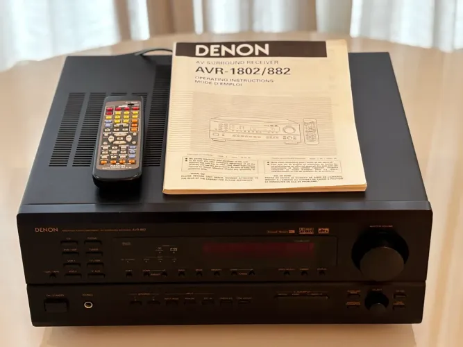 Denon AVR-882 Receiver Hi-Fi 5.1 80W/canal Phono Controle + Manual Originais