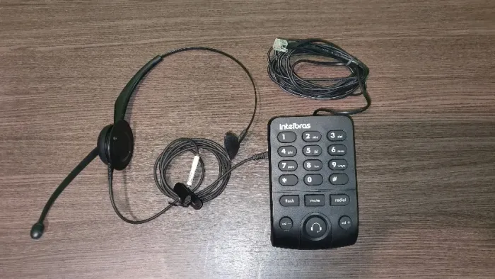 Telefone Headset Telemarketing Telefonista Elgin 6000