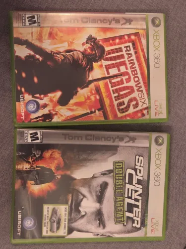 Coleção Xbox 360 Tom Clancy's Rainbow Six Vegas e Splinter Cell Double Agent