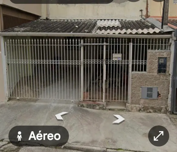 Portão de correr com grades e portão social,total 5 mts