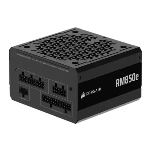 FONTE CORSAIR RM850E, 850W, FULL-MODULAR, ATX 3.1, PCIE 5.1, CYBENETICS GOLD, PRETO
