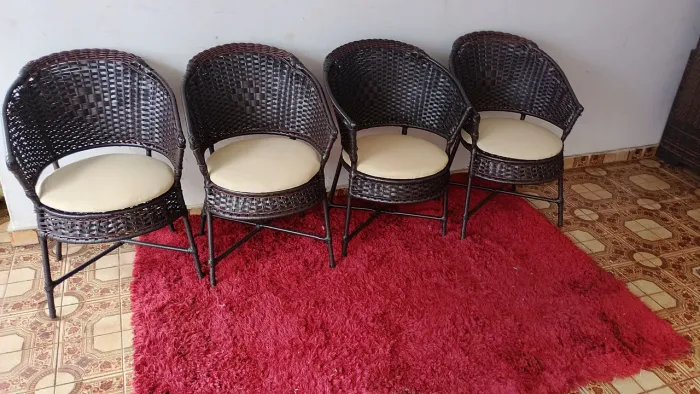 Poltronas de vime sintético 