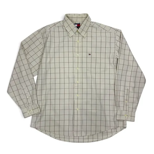Camisa Tommy Hilfiger Windowpane 2005 Tam.G