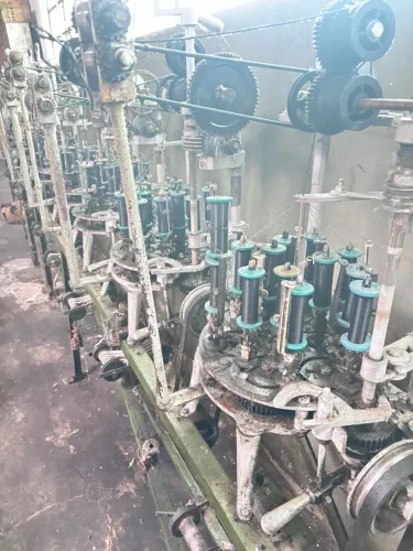 Máquina Trançadeiras 12Fusos - Fabrica Elástico Roliço