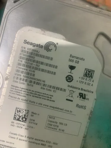 HD SEAGATE 500gb