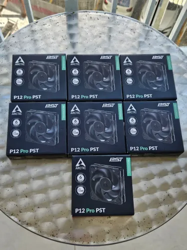 Kit C/ 7 Fans Arctic P12 PRO Ryzen Core Ultra GTA6