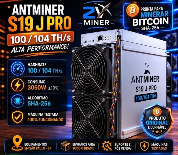 Antminer s19 J pro 100/104 TH