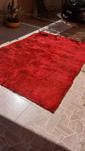 Tapete Felpudo Vermelho 3x2 