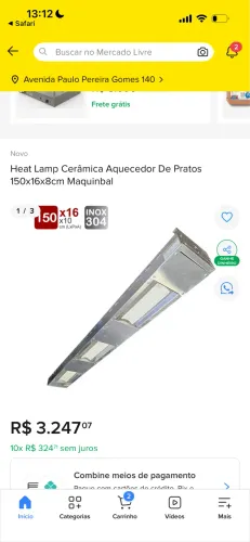 Heat Lamp - Conjunto de aquecimento 