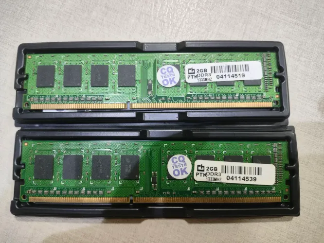 kit 2x2gb memórias RAM ddr3 1333mhz