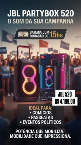 JBL Partybox 520 | Lacrada | Nota Fiscal 