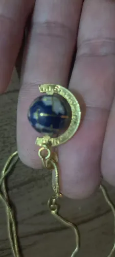 Corrente globo terrestre em ouro 18k venda ou troca 