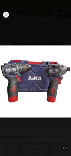 Parafusadeira e chave de impacto aika 16v