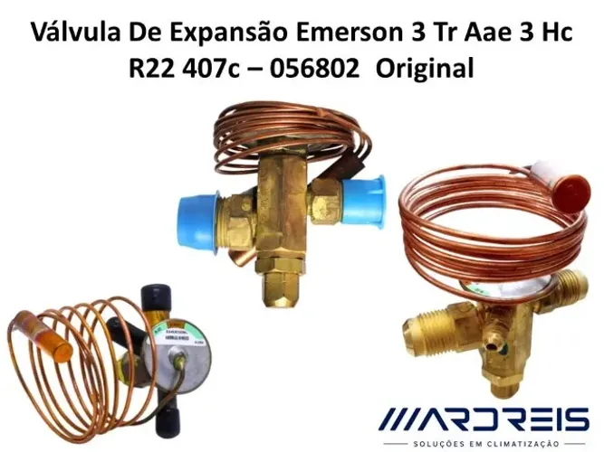 Válvula De Expansão Emerson 3 Tr Aae 3 Hc R22 407c - 056802