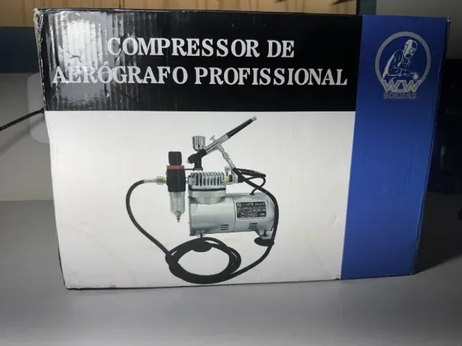 Mini Compressor para Aerógrafo Wimpel COMP-1 Bivolt na Caixa