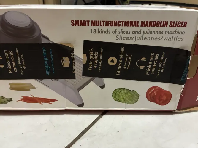 NOVO NA CAIXA Fatiador Legumes Mandoline Multifuncional Ajustável Cortador 16 em 1/12 em 1