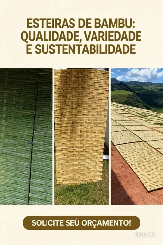 Esteira de bambu pra revestimentos rústico