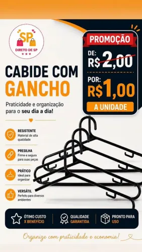 Vendo cabides de camiseta