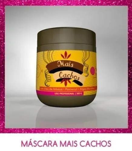 Máscara Mais cachos, exclusivo para as cacheadas, Huss Hair 1/2Kg intensiva